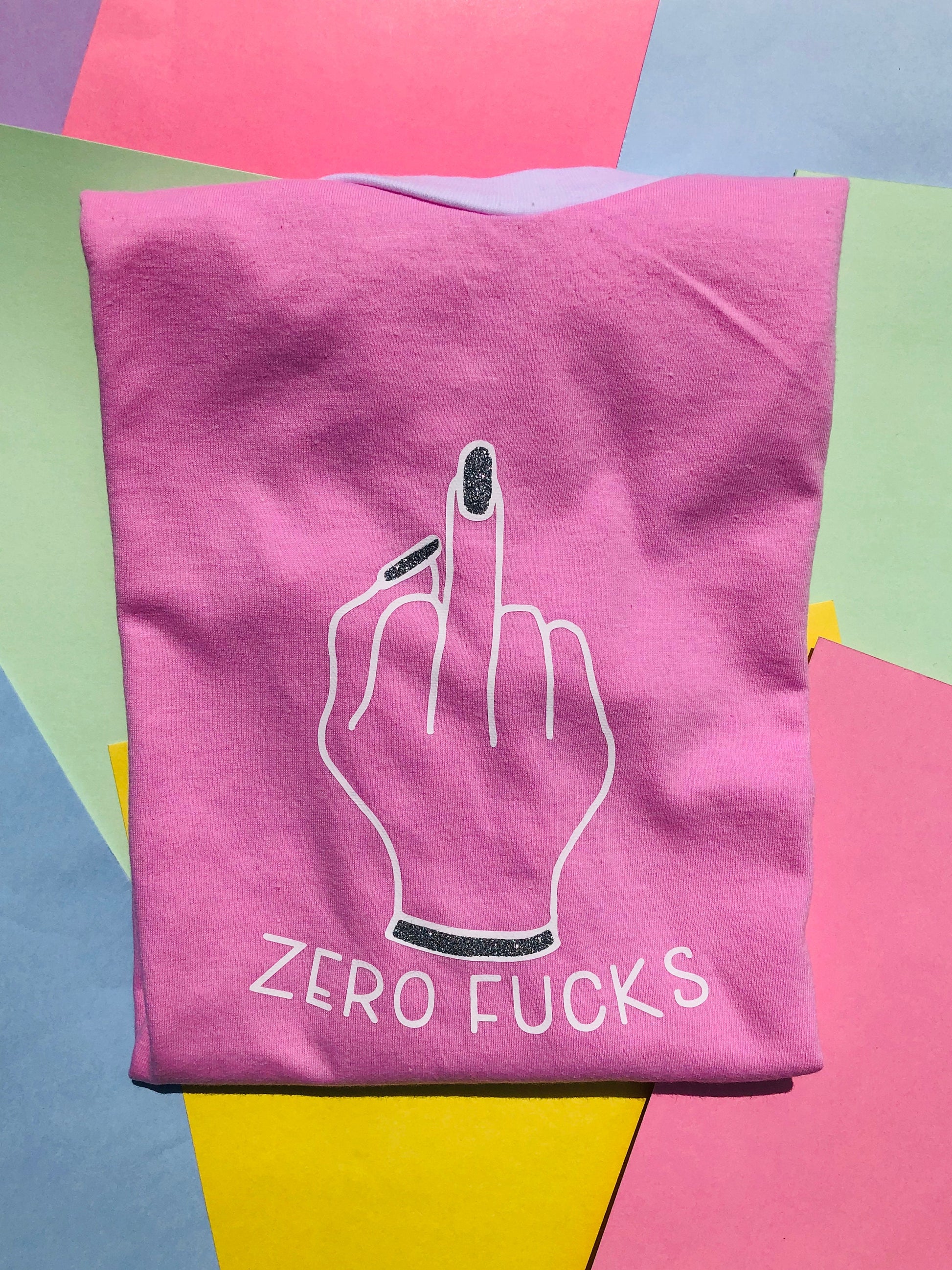 Zero Fucks Slogan T-shirt