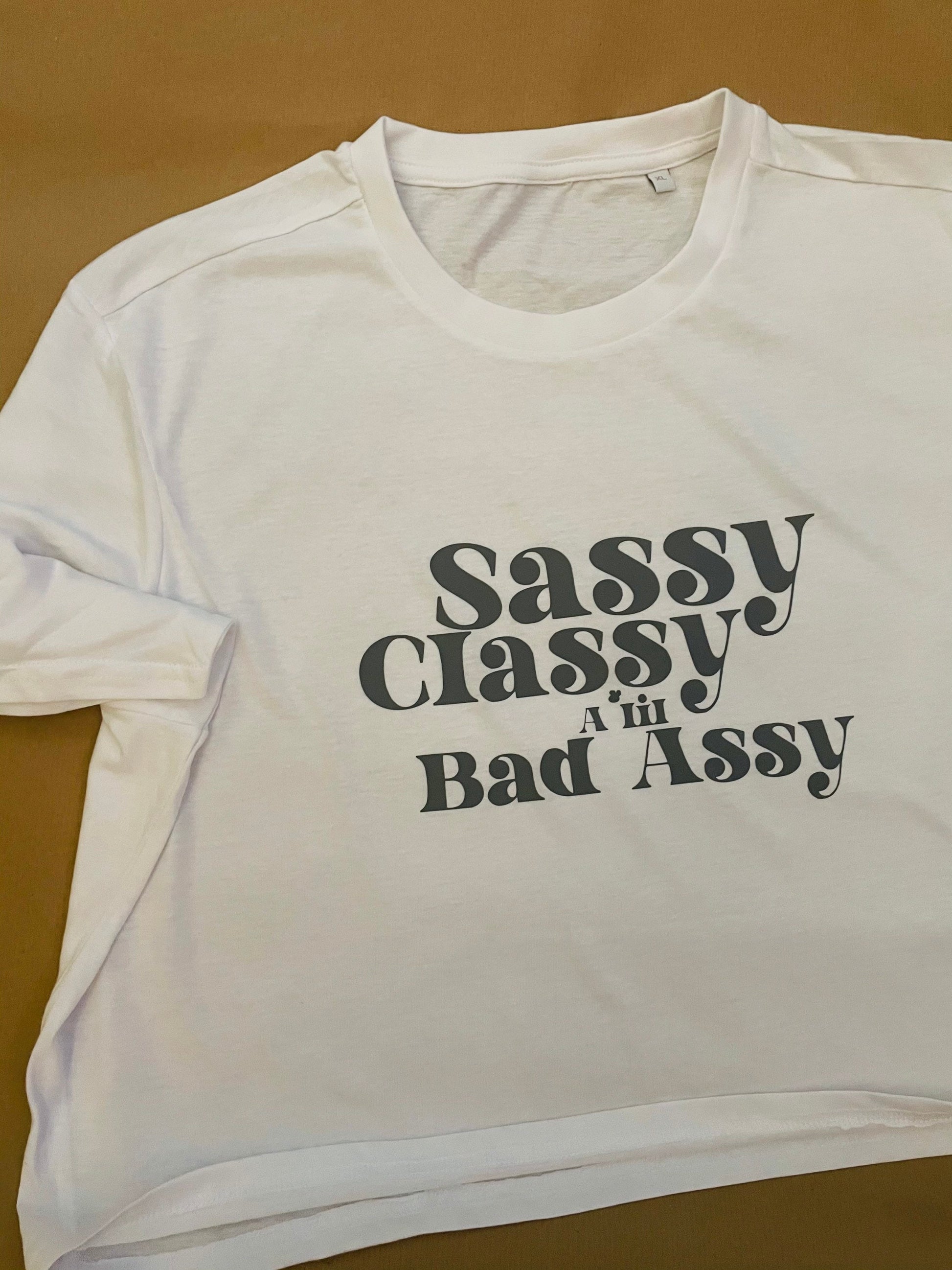 Sassy, Classy & a lil Bad Assy Crop Boxy T-shirt