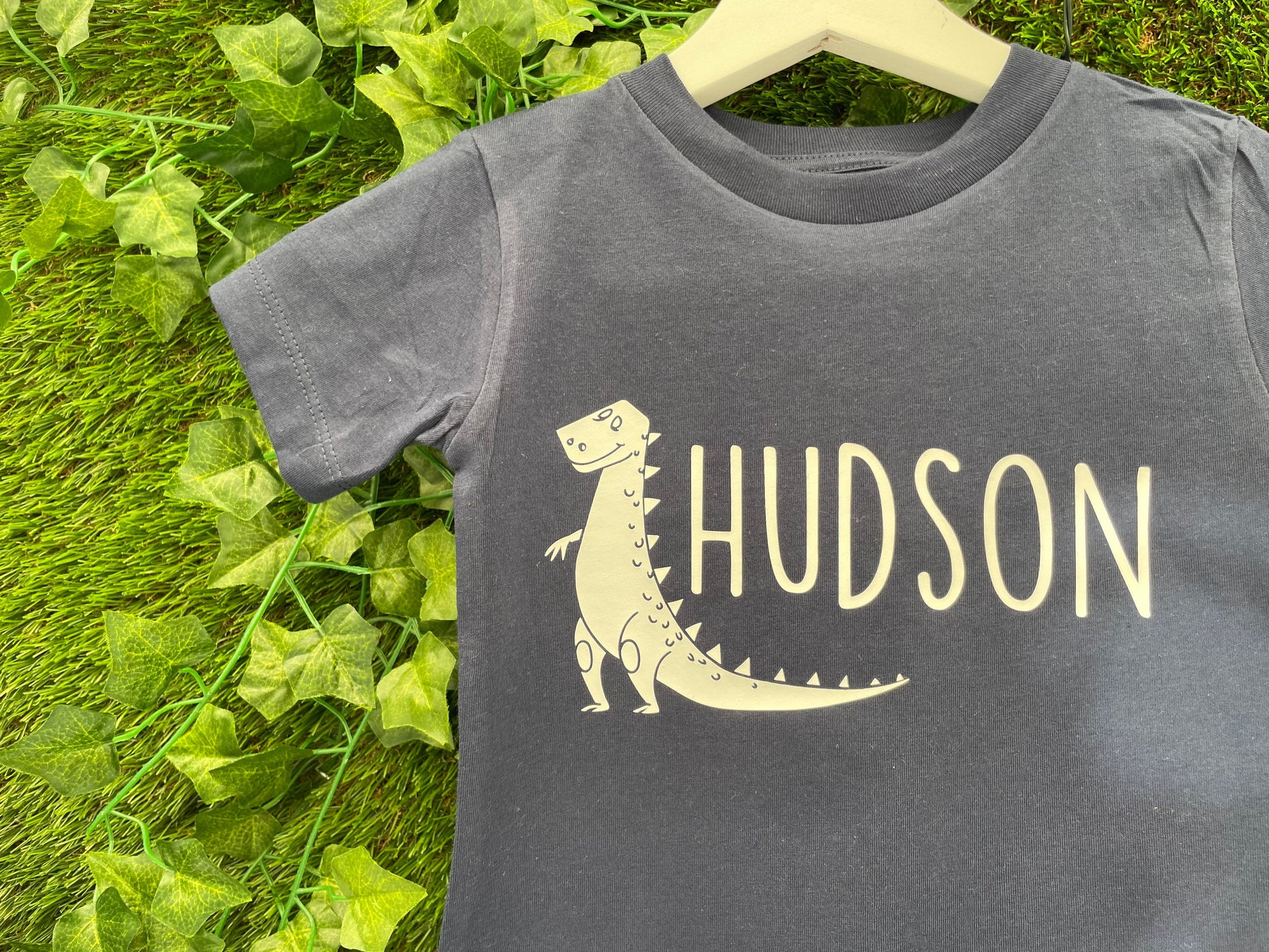 Personalised Dinosaur Print Children’s T-shirt | Boys Girls Toddler Baby