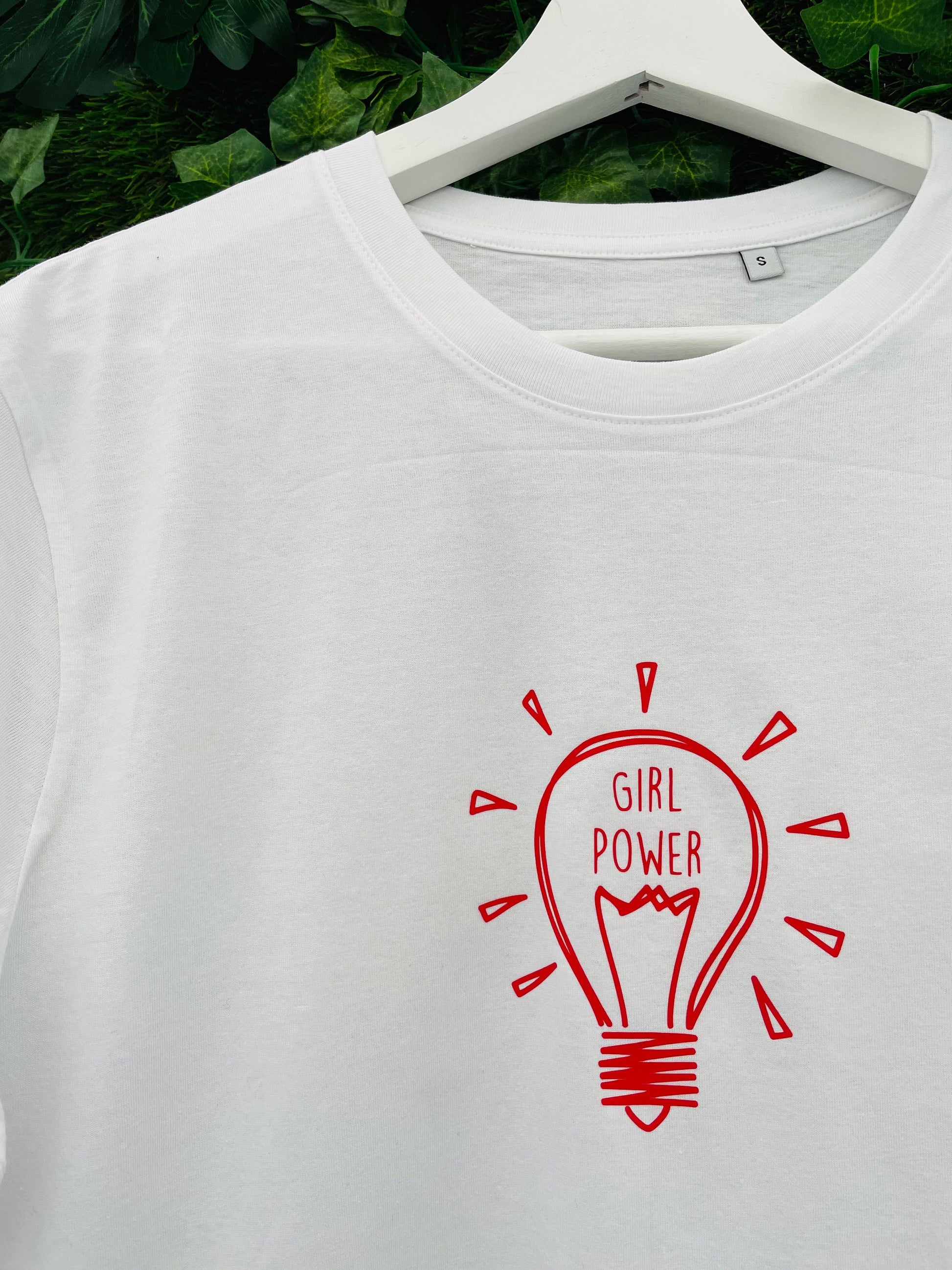 Girl Power | Light Bulb | Female Sparky | Electrician | Trades Woman | Slogan T-shirt | Organic Tee