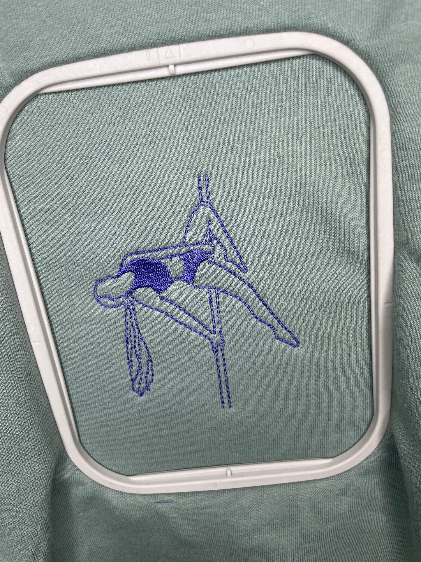 Personalised Embroidery T-shirt For Pole Dancers and Aerialists