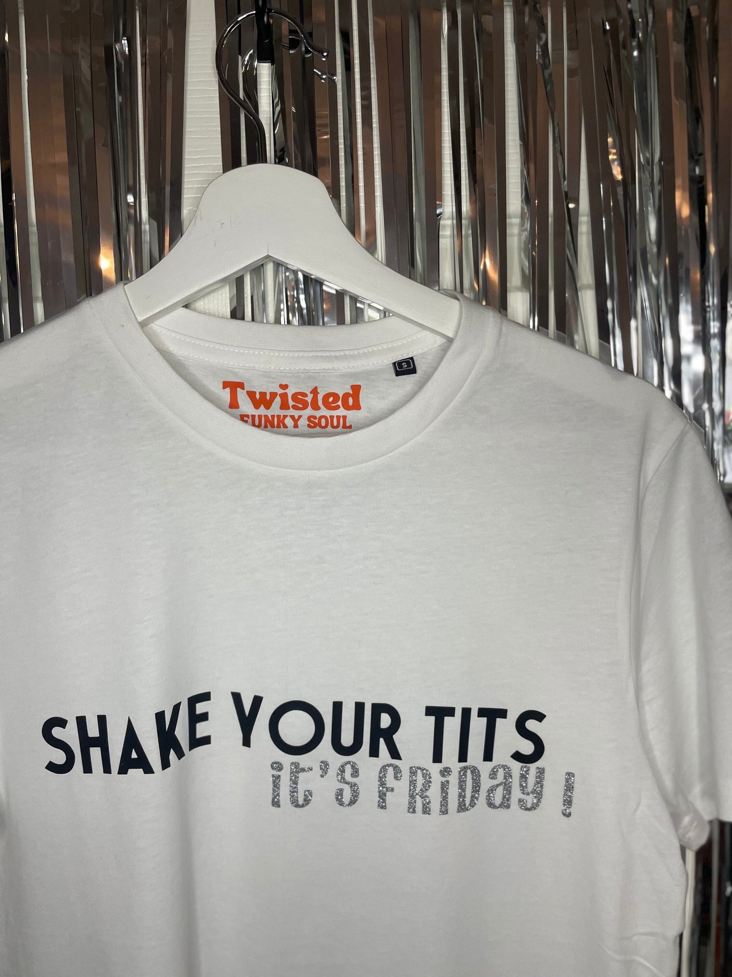 Shake Your Tits It's Friday Slogan T-shirt