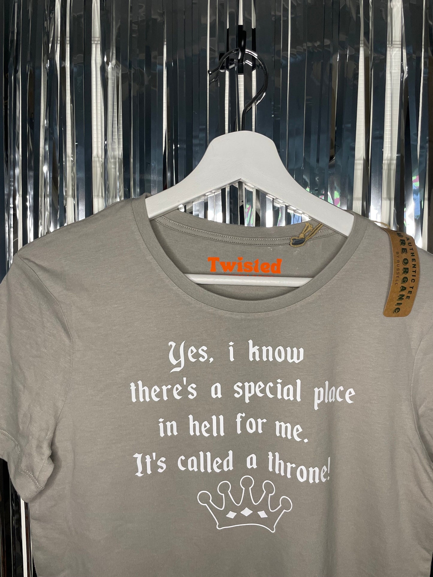 Throne In Hell Slogan T-shirt