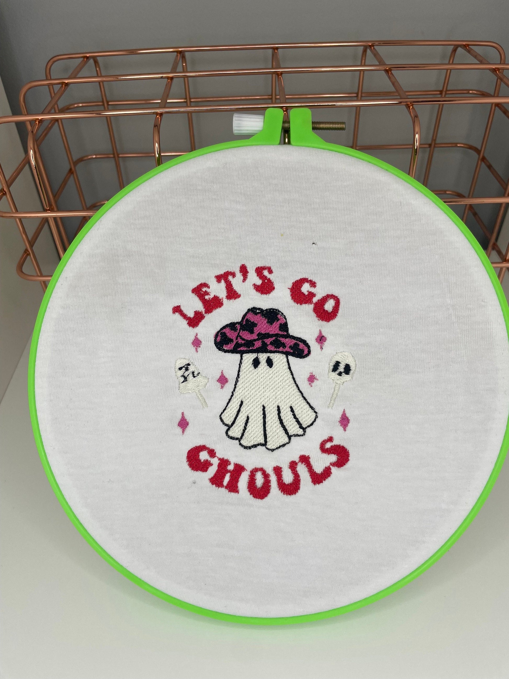 Let’s go ghouls embroidered T-shirt, ghoul gang, ghoul girls unisex tee