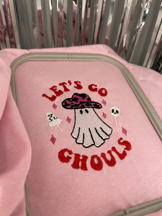 Let’s go ghouls embroidered T-shirt, ghoul gang, ghoul girls unisex tee