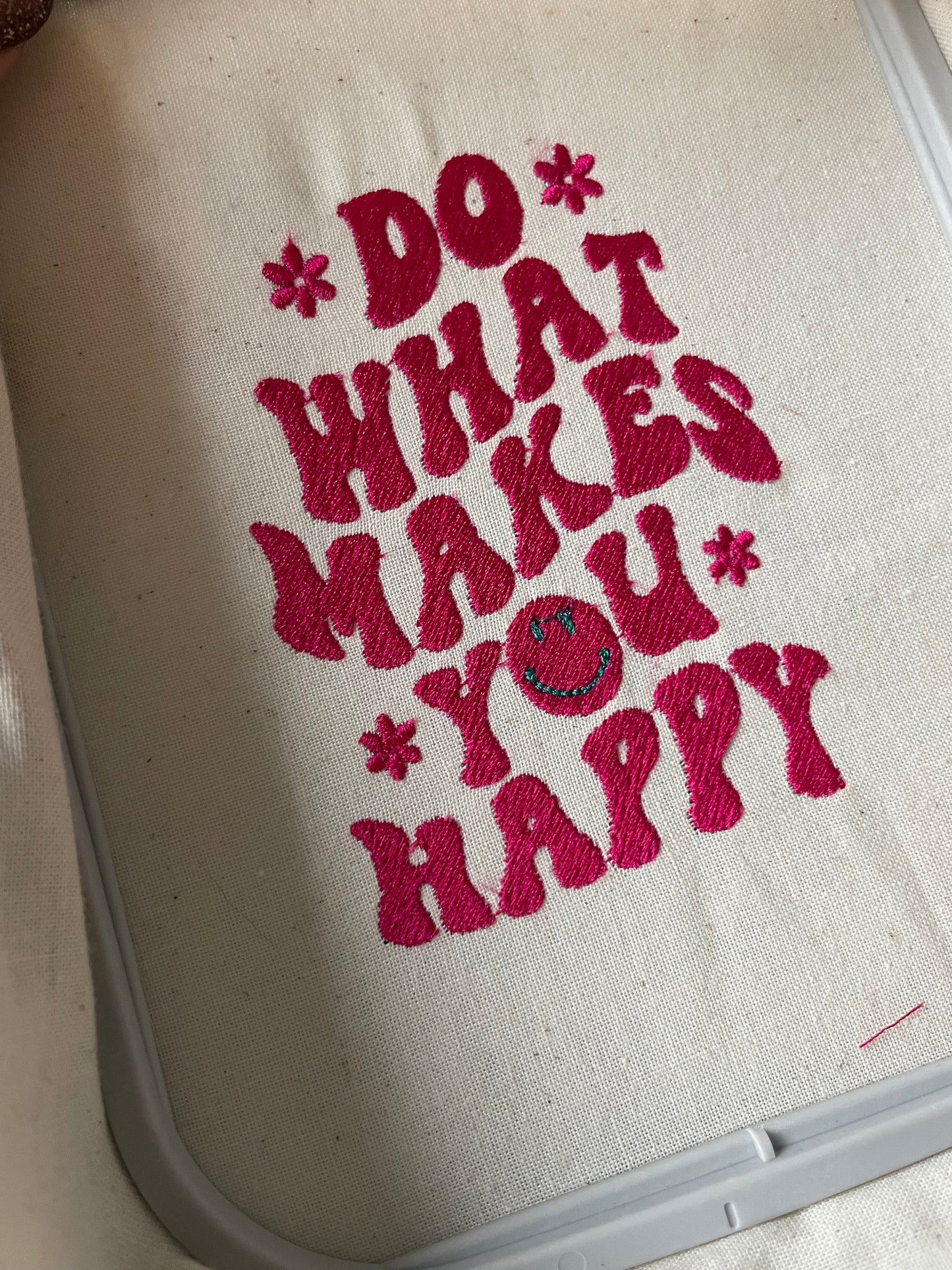 Do What Makes You Happy - Embroidered Tote Bag